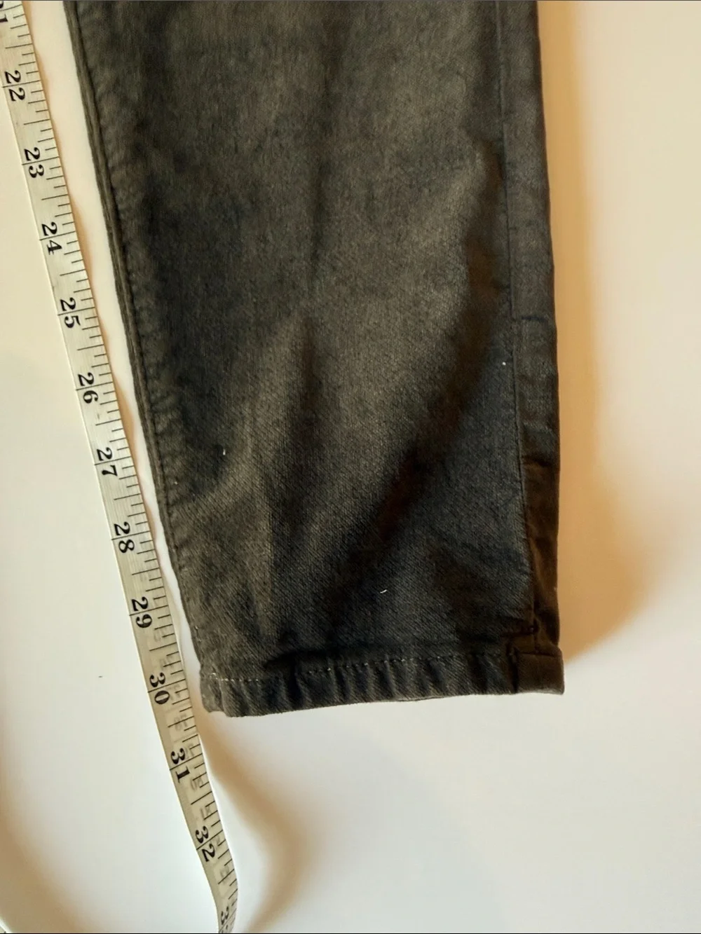 AG Adriano Goldschmied Farrah High Rise Skinny Olive/Brown Velvet Jeans W 29